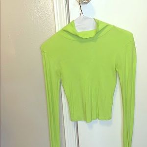Lime Green Crop top